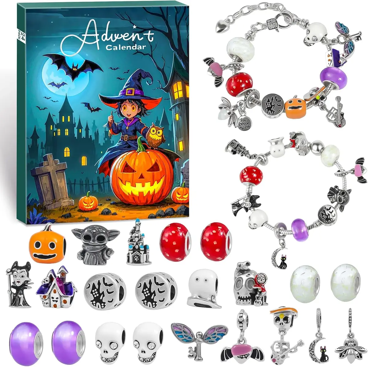 ISTOOLL Halloween Jewelry Countdown Calendar