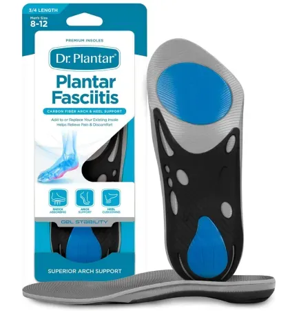 Dr. Plantar Plantar Fasciitis Insoles for Men (Size 8 - 12)