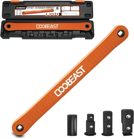 coobeast 3/8" Offset Extension Wrench Impact Ready Socket Wrench Extender
