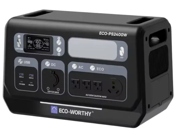Eco-Worthy 2,048Wh LiFePO4 Solar Generator