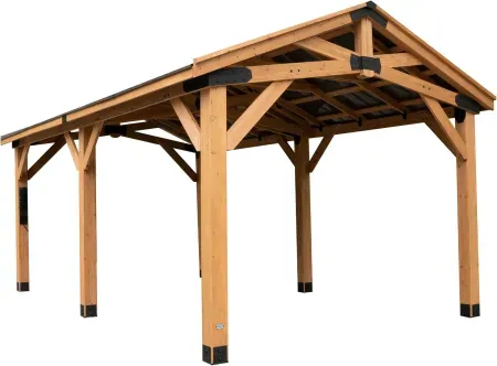 20' x 12' Backyard Discovery Norwood Cedar Wood Outdoor Gazebo