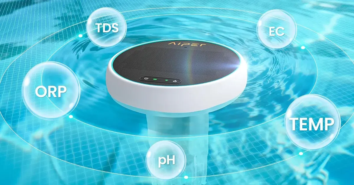 HydroComm Smart Pool Monitor with two optimization tips