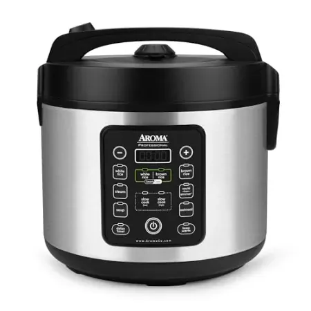 Aroma 5-Quart SmartCarb Cool-Touch Stainless Steel Rice Multicooker