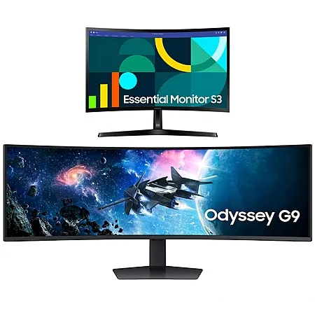 Samsung EPP/EDU: 49" Odyssey G95C 5120x1440 240Hz Curved Monitor + 24" S36GD Monitor