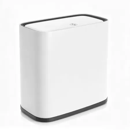 2.6-Gallon suyika Small Bathroom Trash Can with Lid