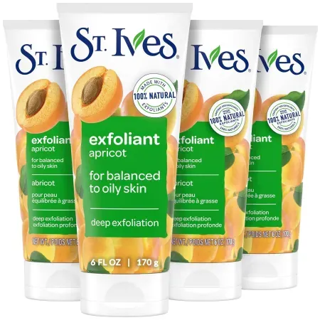 4-Pack 6oz St. Ives Fresh Skin Face Scrubs