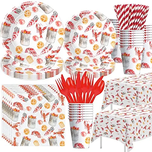 APOWBLS Crawfish Boil Party Supplies, Serves 24