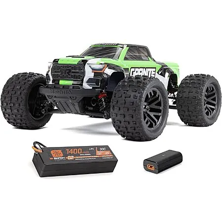 ARRMA RC 1/18 Granite GROM MEGA 380 Brushed 4X4 RTR Truck w/ Battery & Charger