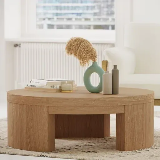 Beautiful Mod Round Coffee Table by Drew Barrymore