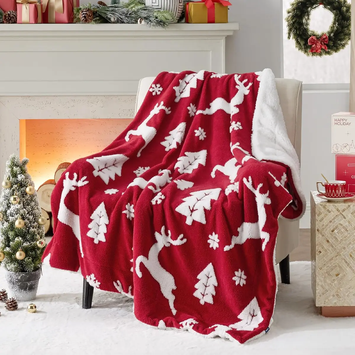 Bedsure Christmas Throw Blanket for Couch
