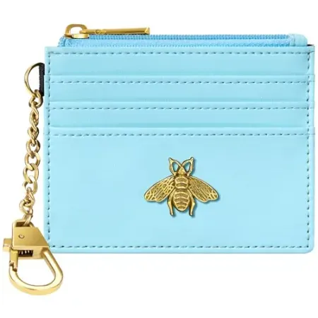 SEAVILIA Bee Keychain Card Holder Wallet w/ ID Window
