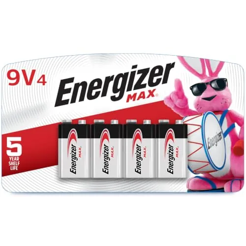 Energizer MAX 9V Batteries 4-Pack