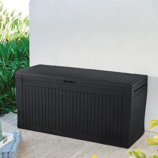 Keter Comfy 71 Gallon Durable Resin Outdoor Storage Deck Box