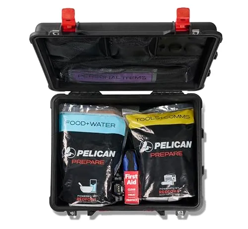 Pelican Prepare 2 Person Kit - Pelican 1560 Case with Redfora 72-Hour Kits for 2 People