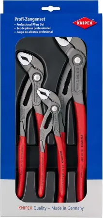 3-Piece Knipex Cobra Professional Pliers Set