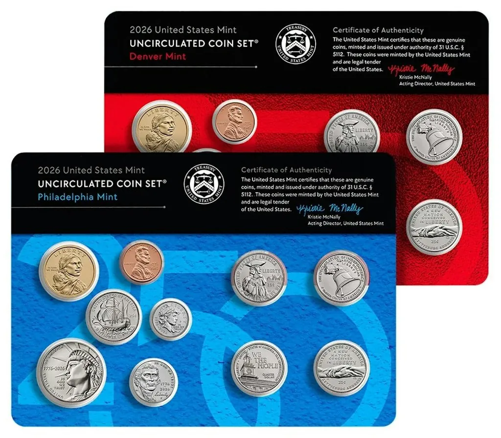 2026 U.S. Mint Uncirculated 20-Coin Mint Set