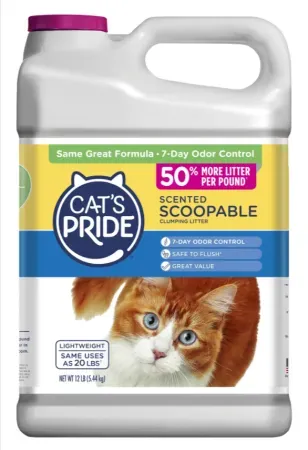 12lbs Cat's Pride Scented Scoopable Cat Litter