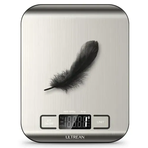 Ultrean Food Scale 11lb Digital Kitchen Scale with LCD Display and 304 Stainless Steel