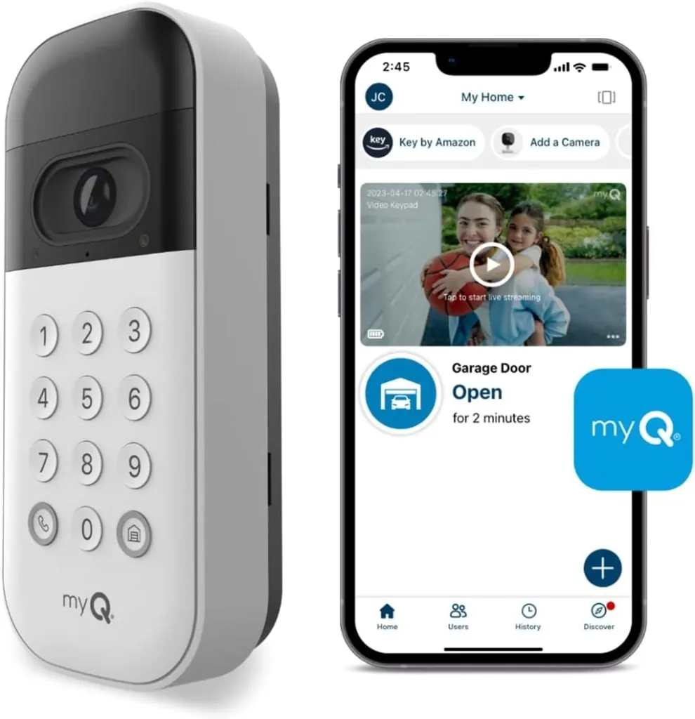 Chamberlain myQ Smart Garage Video Keypad w/ Camera