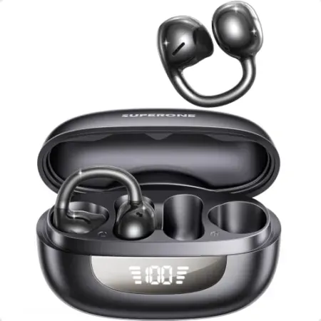 SUPERONE Open Ear Clip-On Bluetooth Earbuds