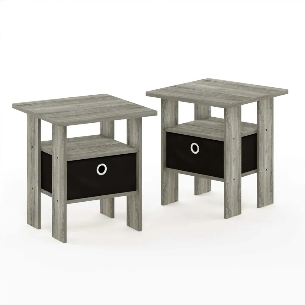 Furinno Petite Night Stand 2-Pack