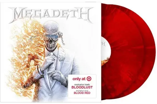 Megadeath Vinyl double album Limited Edition Target Blood Red