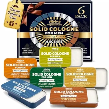 6-Piece Alplug Men's Solid Cologne Gift Set