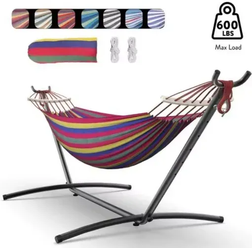 GYROOR Adjustable Stand Hammock 600lb Capacity