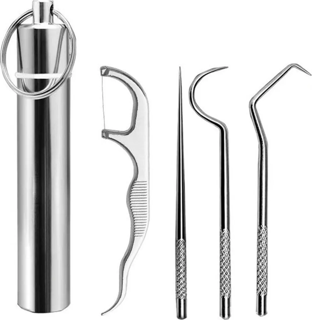Stainless Steel Toothpick Holder Set