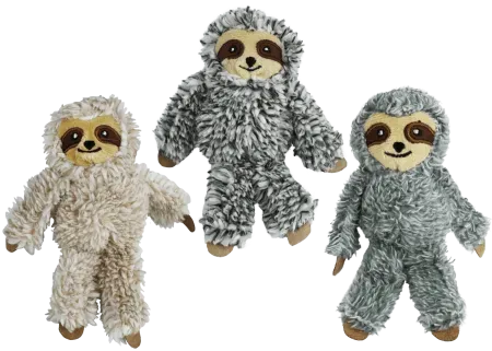 5" Multipet Sloth Cat Toy w/ Catnip Inside