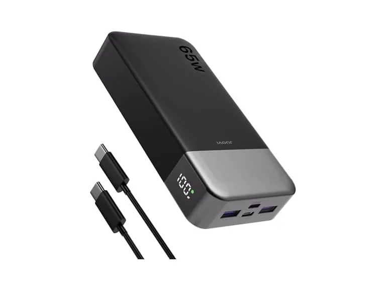 JUOVI 65W 20000mAh Laptop Portable Charger