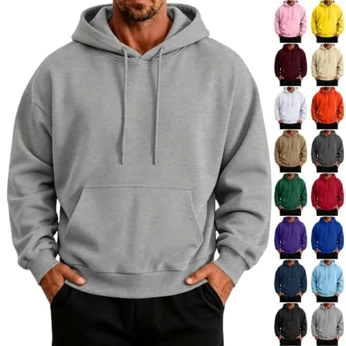 Fleece Pullover Oversize Hooded Sweatshirt with Kangaroo Pocket