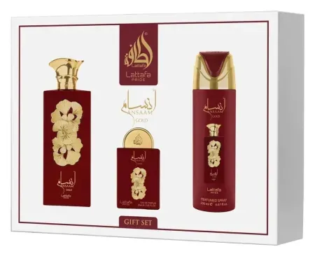 Lattafa Pride Ansaam Gold for Men 3-Piece Gift Set