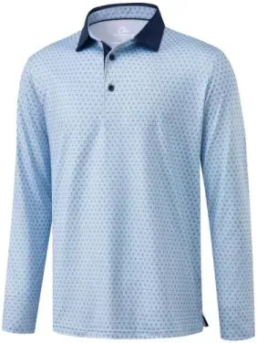 Obla Mens Long Sleeve Golf Polo