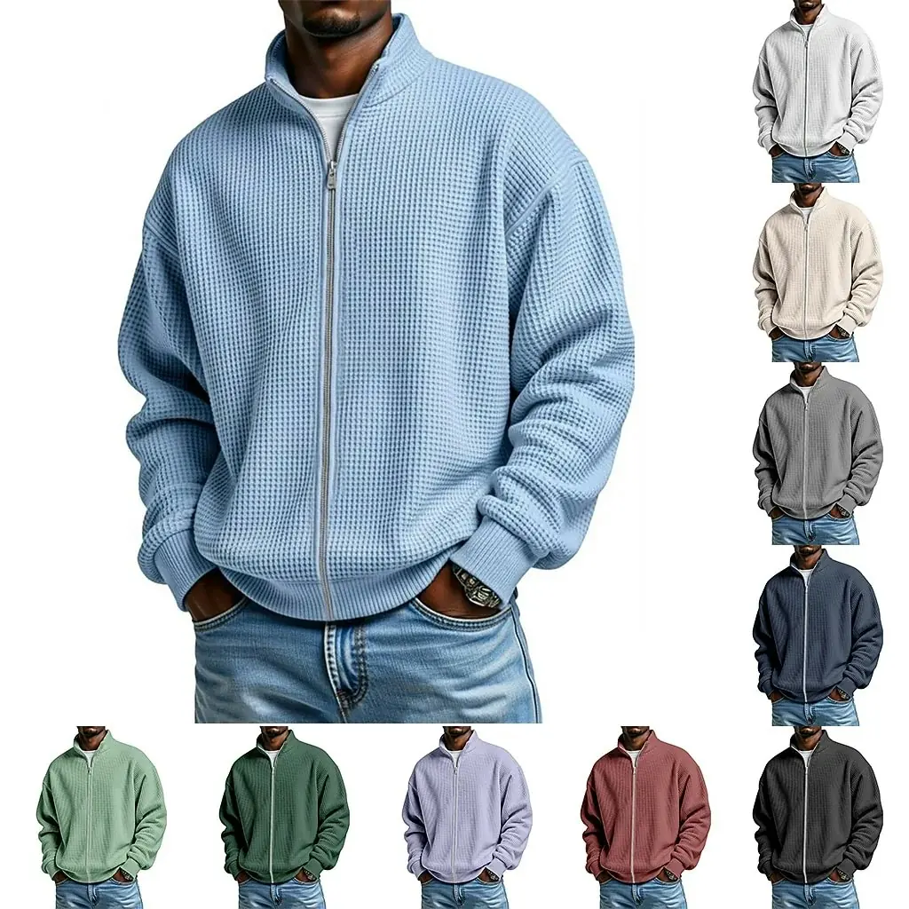 Waffle Knit Zipped Sweatshirt for 2