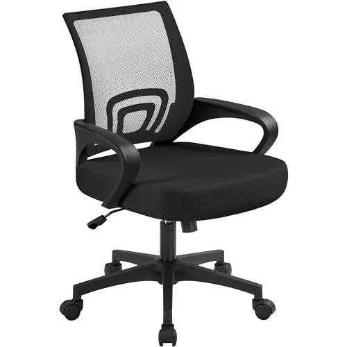Yaheetech Mid-Back Mesh Desk Chair