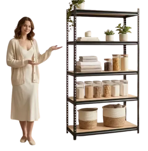 5-Tier Adjustable Metal Shelving Unit