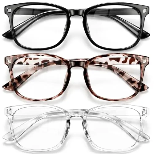 Gaoye Blue Light Blocking Glasses for Women 3-Pack