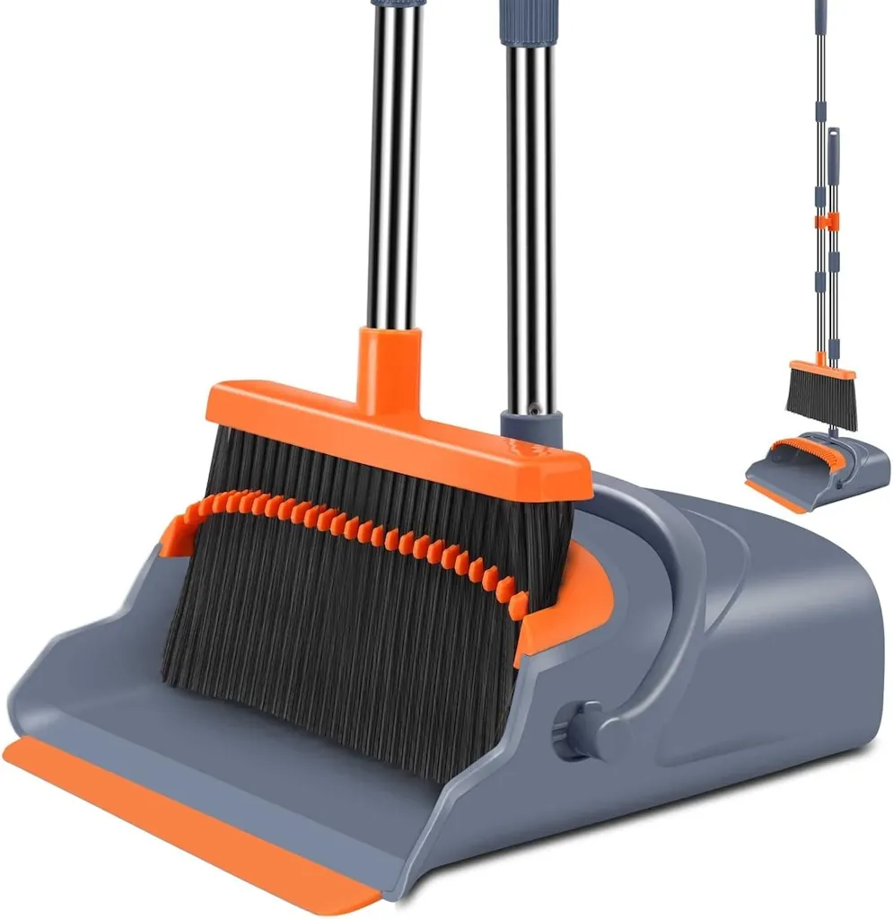 Self-Cleaning Broom and Dustpan Set