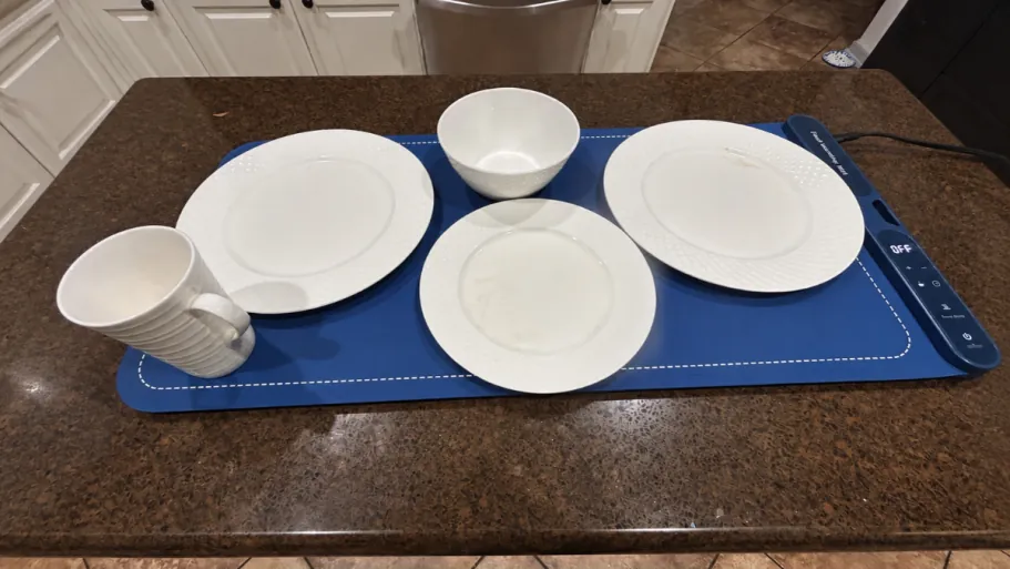 Food Warming Mat in Blue