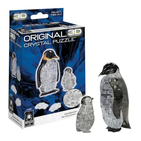 BePuzzled Penguin and Baby Original 3D Crystal Puzzle