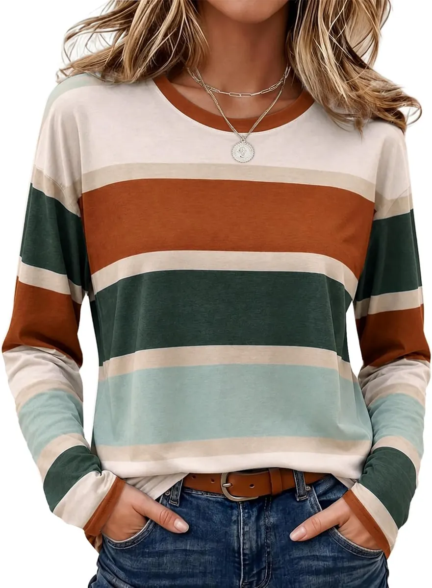 WIHOLL Women’s Long Sleeve Oversized Shirt