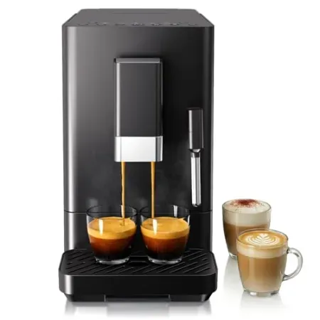 Kndko Automatic Espresso Machine with Grinder & Milk Frother