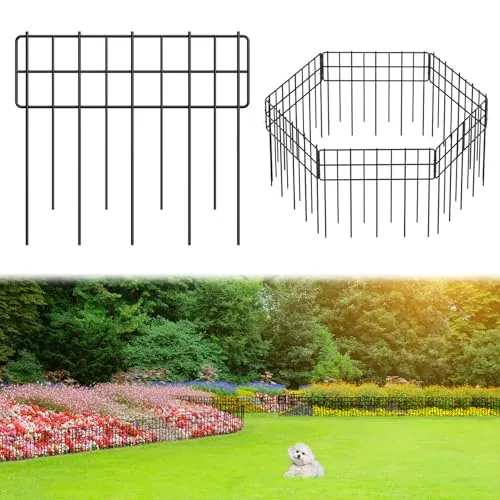 Promitop Square Garden Fence 6 Pack 12” H