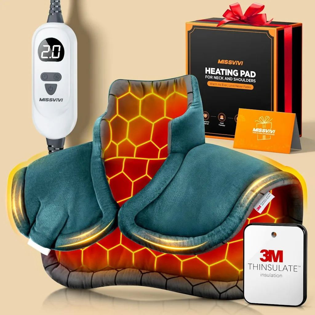 Graphene-Infused Weighted Heating Pad for Neck & Shoulders