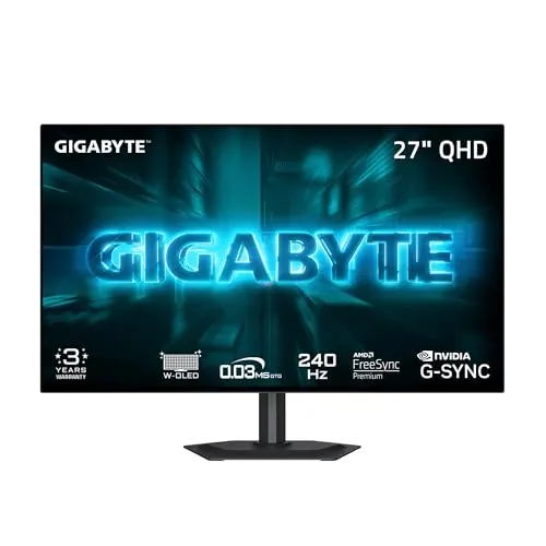 GIGABYTE GO27Q24G 27" W-OLED MLA 240Hz QHD Gaming Monitor