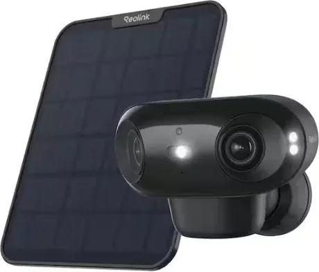 Reolink Argus 4-Advanced B740X Dual-Lens 4K 8MP Panorama Solar-Powered Outdoor Wireless Security Camera with ColorX Optic