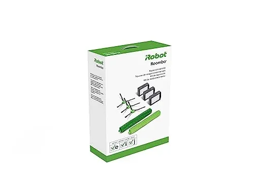 iRobot Roomba e, i & j Series Replenishment Kit w/ 3 Filters, 3 Edge-Sweeping Brushes & Dual Multi-Surface Rubber Brushes