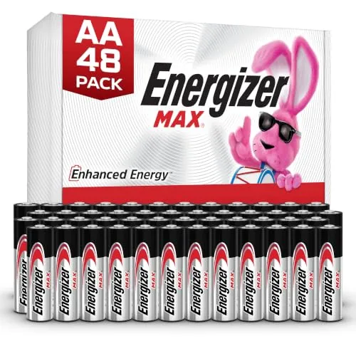 Energizer MAX AA Alkaline Batteries, 48 Pack