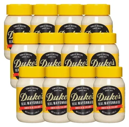 12 Jars Duke's Real Mayonnaise (8oz)